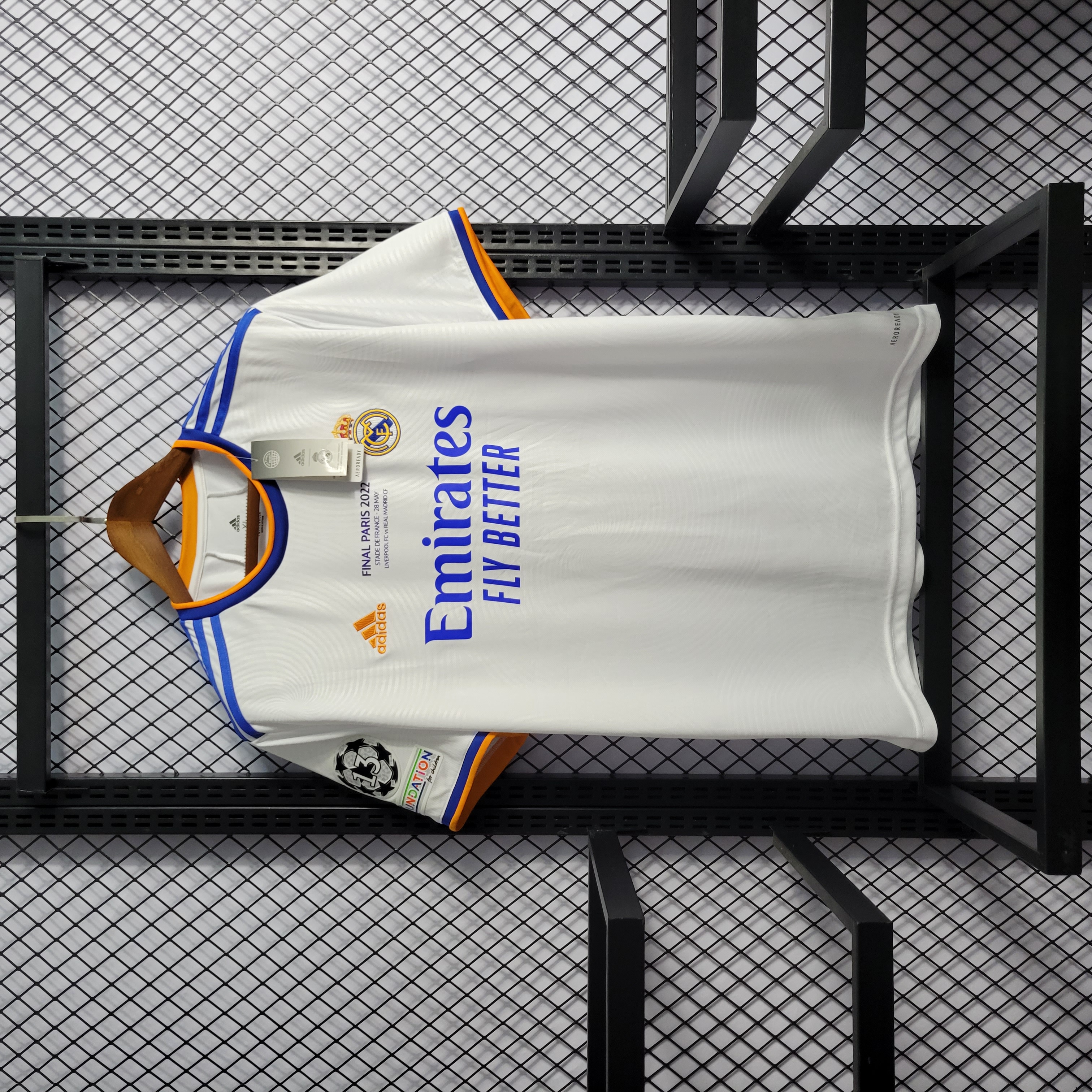 Retro Real Madrid 21-22 Home Stadium Jersey - Champions League Final