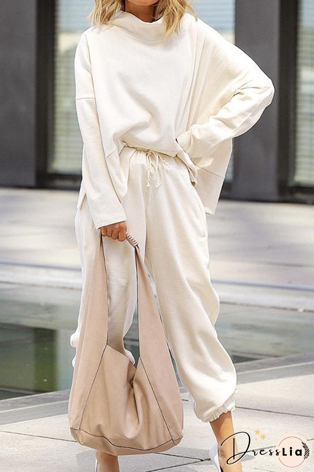 Solid Stand Collar Two Pieces Sets