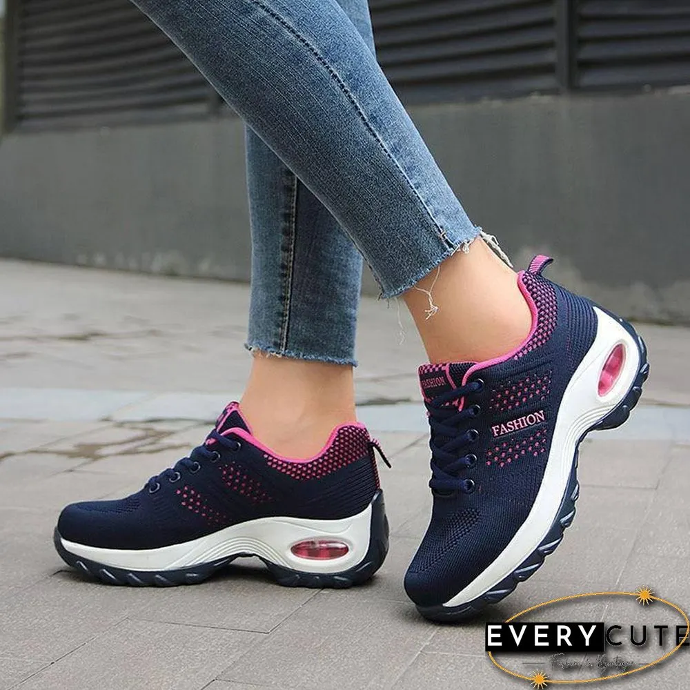 Women Platform Shoes Breathable Lightweight Sneakers For Cushion Woman Fashion Female