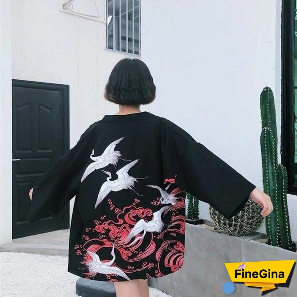 Kimono Cardigan Womens Tops And Blouses Japanese