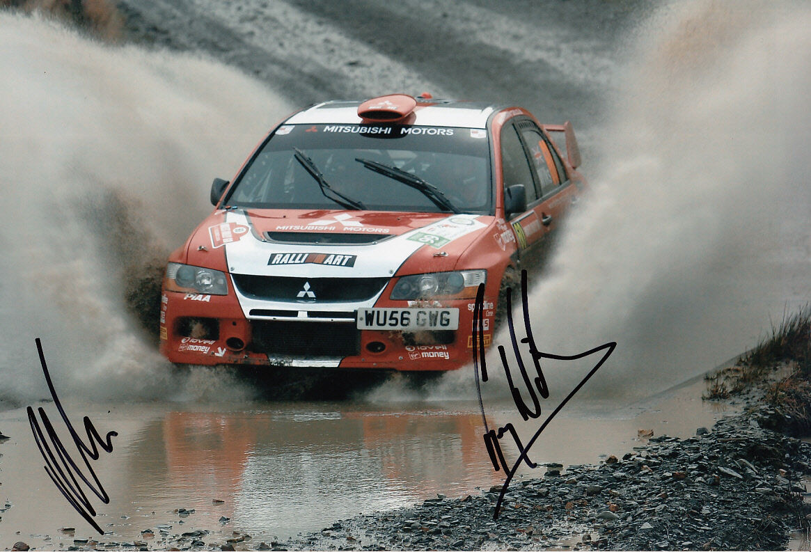 Guy Wilks and Phil Pugh Hand Signed Mitsubishi Photo Poster painting 12x8 1.