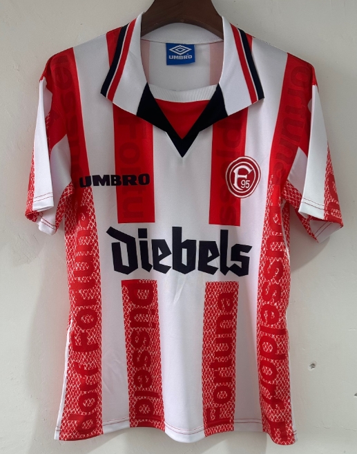 1998 Retro Fortuna Dusseldorf Home Football White Shirt
