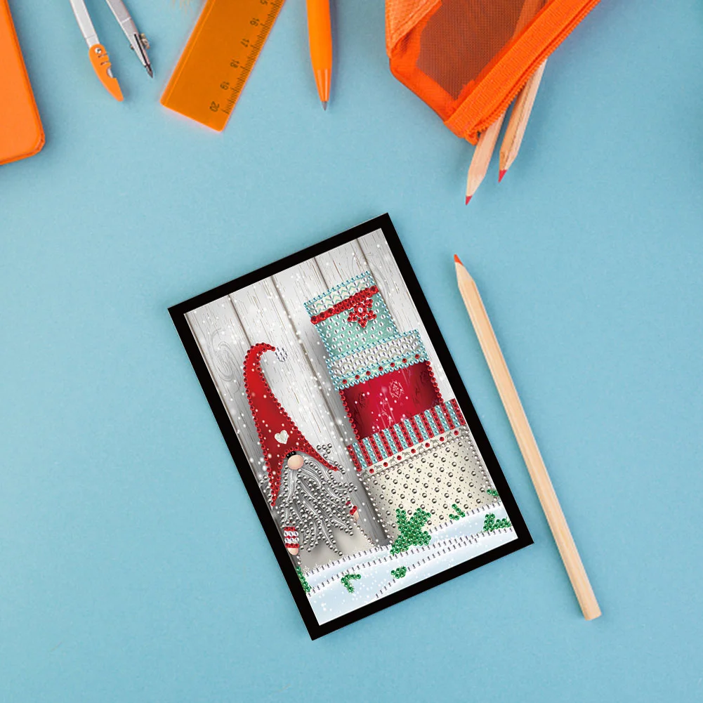 Christmas Style Partial Shaped Drill 50 Pages A5 Diamond Painting Book