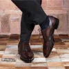 Classic Wingtips Mens Oxford Dress Shoes Genuine Leather