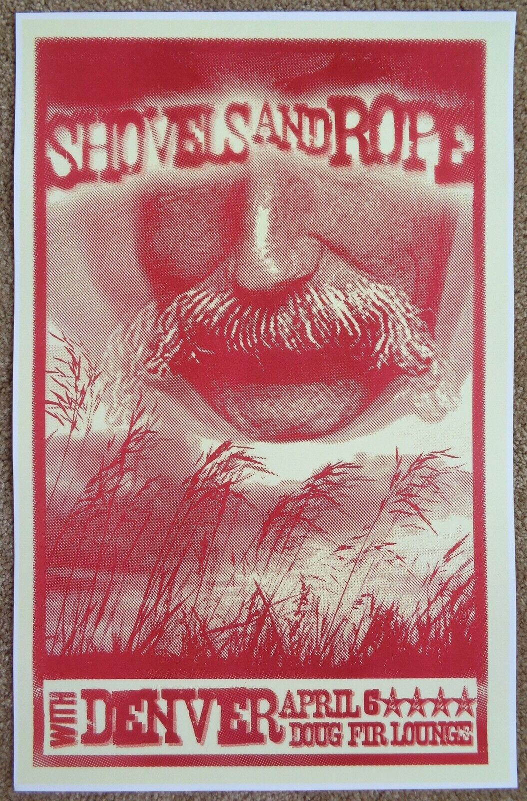 SHOVELS AND ROPE Gig POSTER April 2013 Portland Oregon Concert