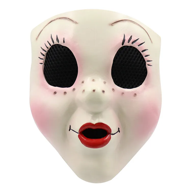 Horror The Strangers: Chapter 1 Dollface Horror Mask Cosplay Latex Masks Helmet Masquerade Halloween Party Props