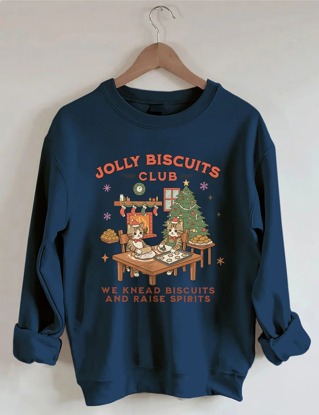 Olly Biscuits Club Cookie Kitchen Christmas Sweatshirt