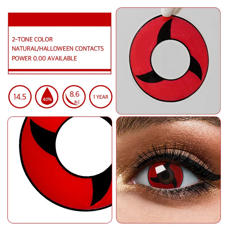 Sharingan Naruto Halloween Contact Lenses - Mystic Eyes®