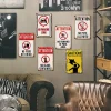 6pcs - Warning - Vintage Metal Signs(12*16Inch)