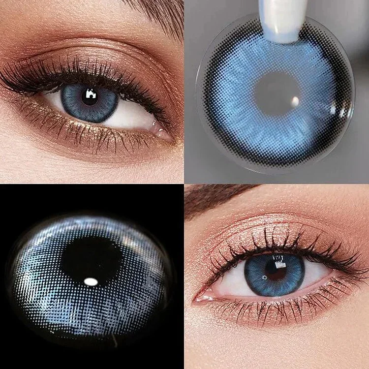 【PRESCRIPTION】Dawn Mirage Blue Colored Contact Lenses