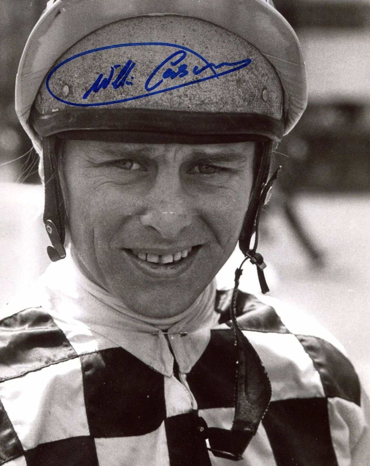 Willie Carson JOCKEY autograph, In-Person signed Photo Poster painting