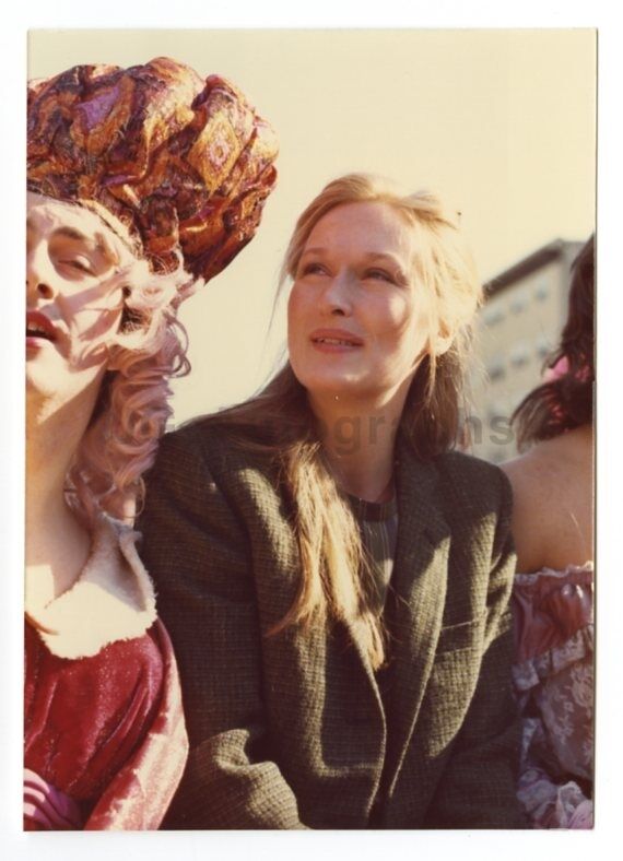 Meryl Streep - Vintage Candid Photo Poster painting by Peter Warrack - Previously Unpublished