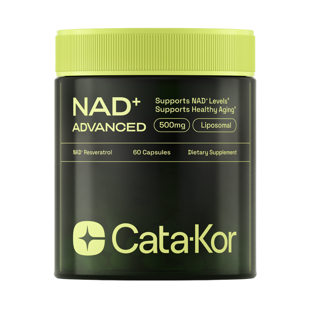 High Purity NAD 500mg Supplement for Anti-Aging, Energy Supplements, Focus Supplements - 60 Capsules