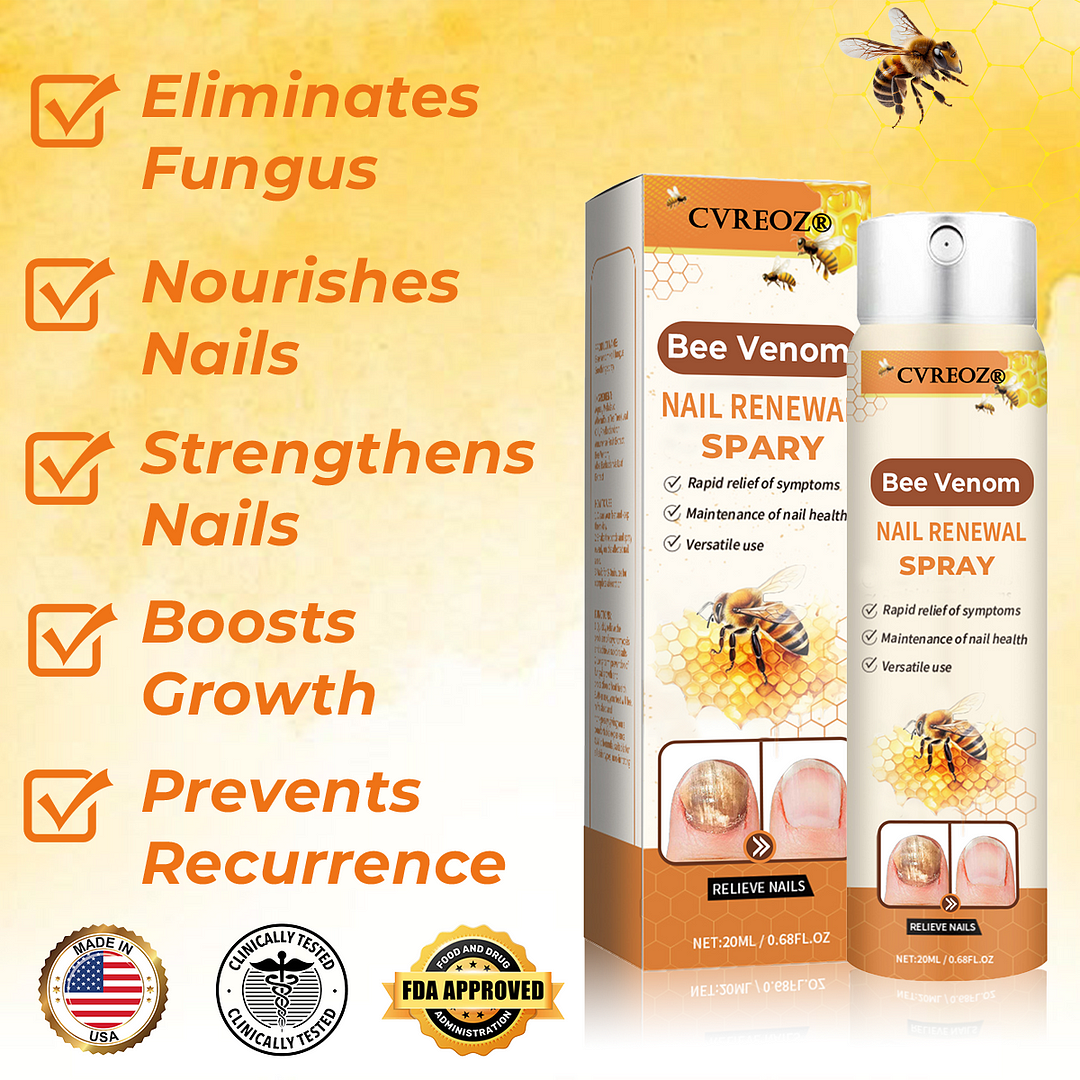 🔥Hot Sale 49% Off🔥Bee Venom Nail Renewal Spray👨‍⚕️