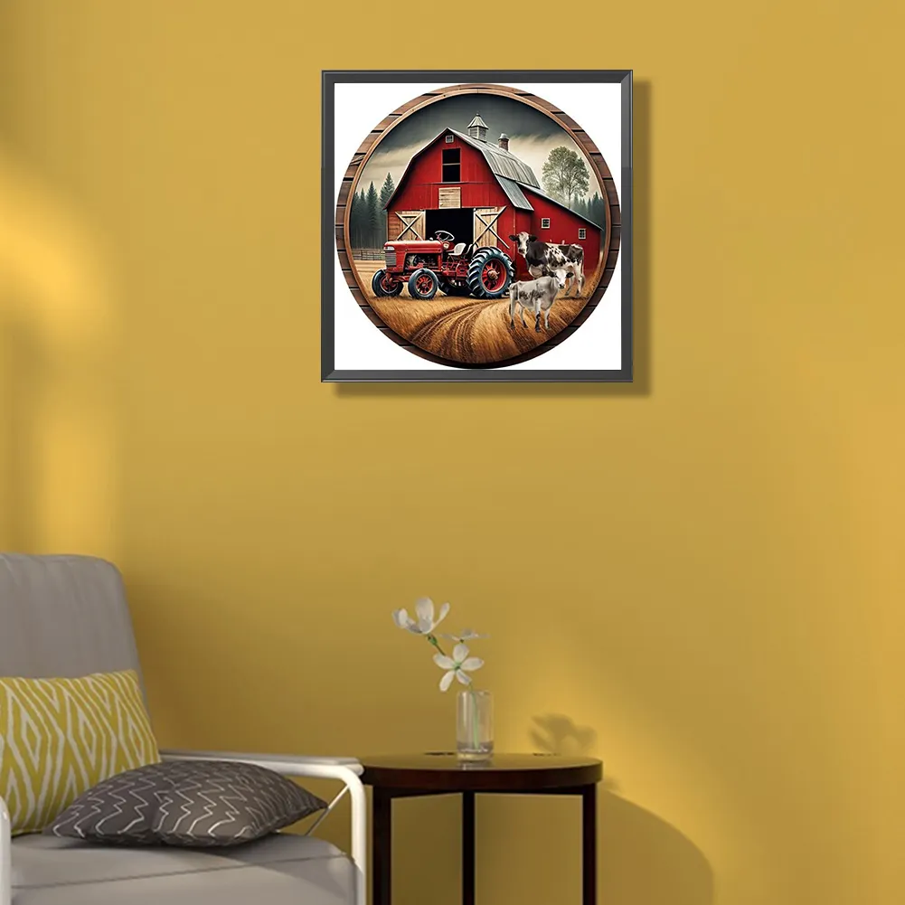 Diamond Painting - Full Square Drill - Farm Cow(Canvas|45*45cm)