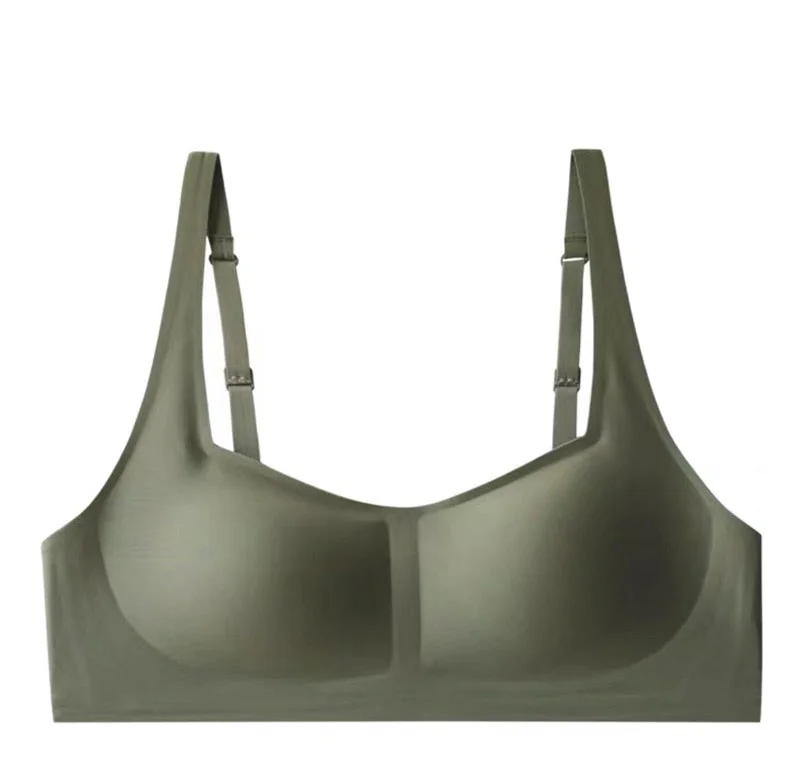 Women Bra Lingerie U-neck Sexy Bras Wire Free Brassieres Seamless Underwear Bralette S-XL Soft Latex Bra Crop Tops for Female