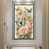 Diamond Painting-5D Full Round Drill Butterfly(70*40 CM)