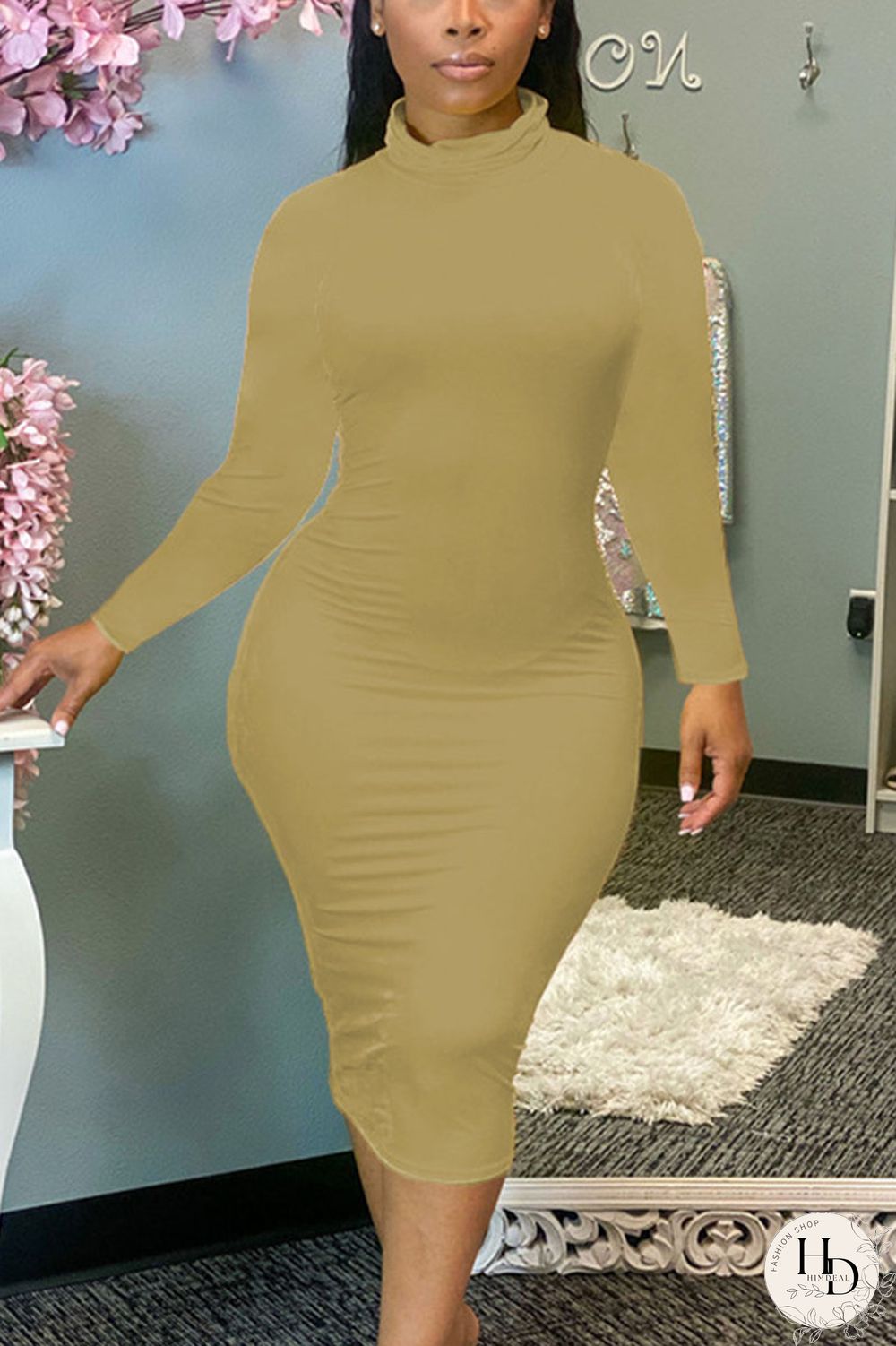 Red Sexy Solid Patchwork O Neck Pencil Skirt Dresses