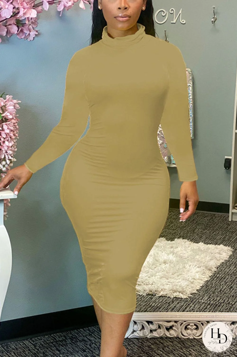 Red Sexy Solid Patchwork O Neck Pencil Skirt Dresses