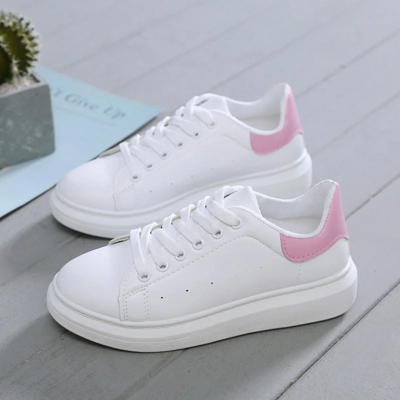 New Designer Shoes Woman Wedges Platform Sneakers Lace-Up Breathable Tenis Feminino Casual Chunky Sneakers Ladies Zapatos Mujer