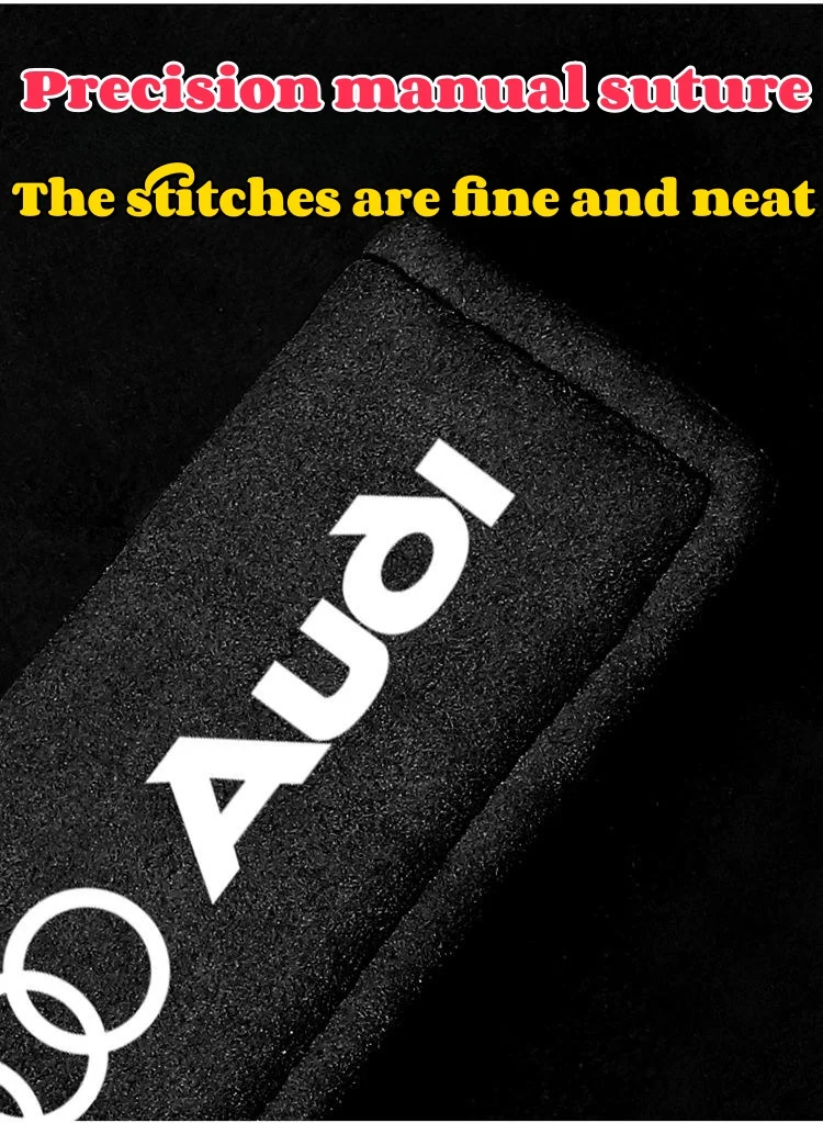 Suede Car Logo Plush Car Door Pull Gloves