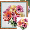 Gerbera - 11CT Stamped Cross Stitch - 40*40cm - Flower
