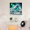 Aurora Mountains Polar Bear-11CT Stamped Cross Stitch 50*50cm/19.69*19.69in