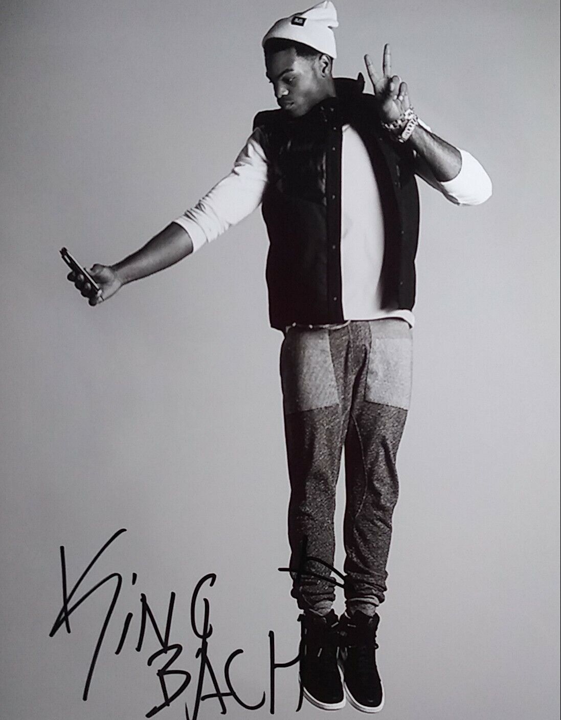 King Bach signed 8 x 10