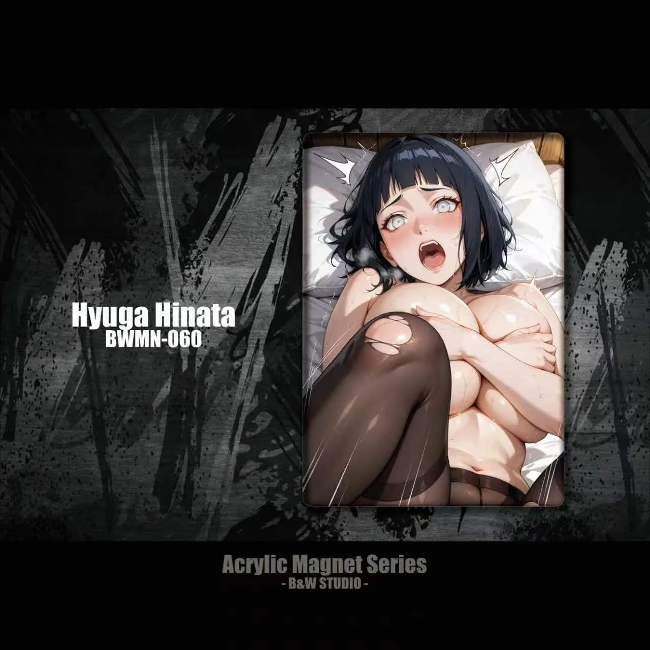 B&W Studio - Hinata Hyuga Acrylic Refrigerator Magnet Naruto BWMN-060-