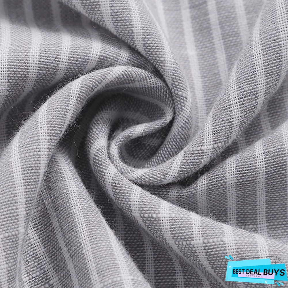 Men Shirt Striped Short Sleeve Breathable Fashion Social Brand Shirt