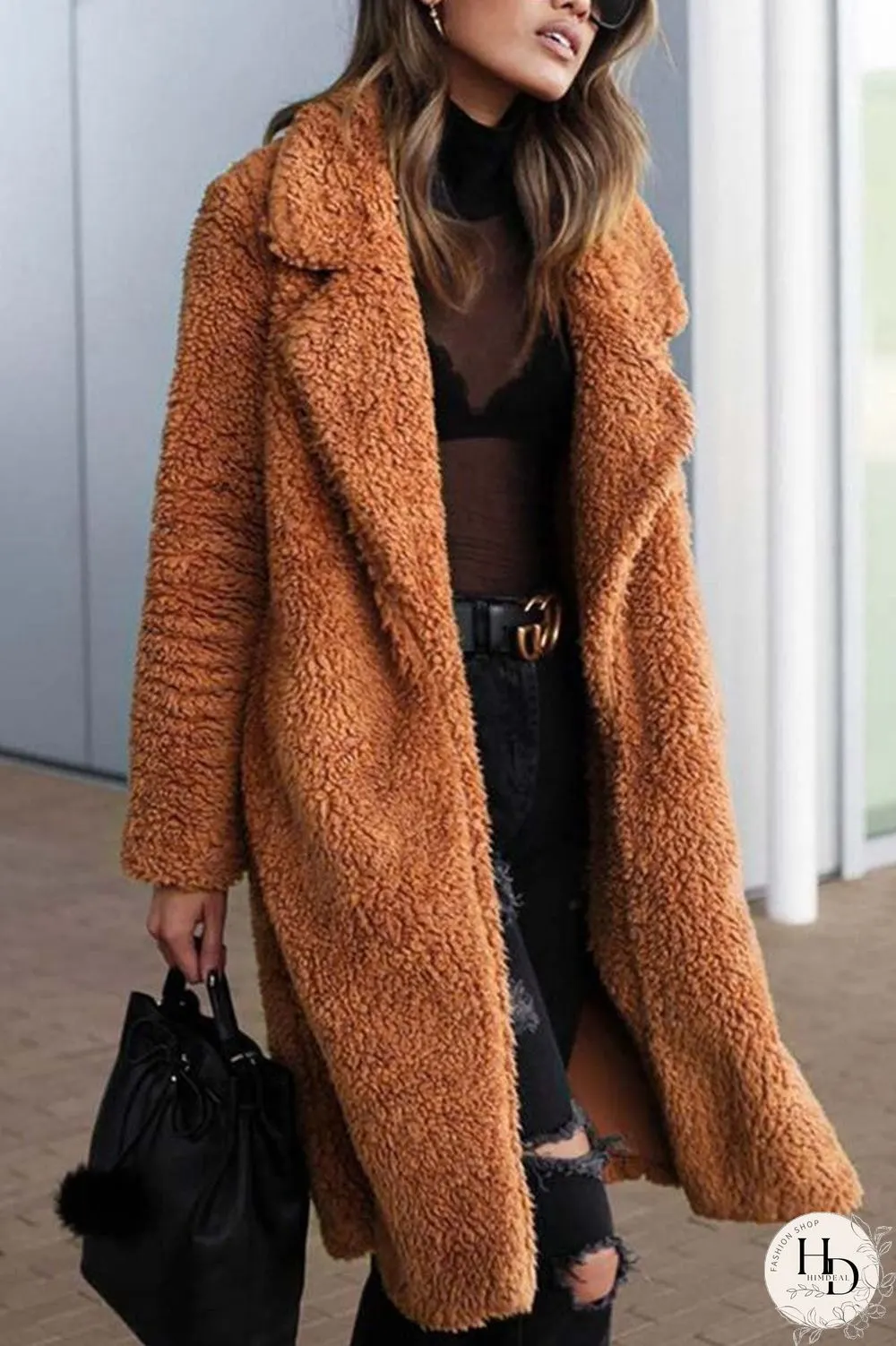 Lapel Cardigan Long Winter Coat(3 Colors)