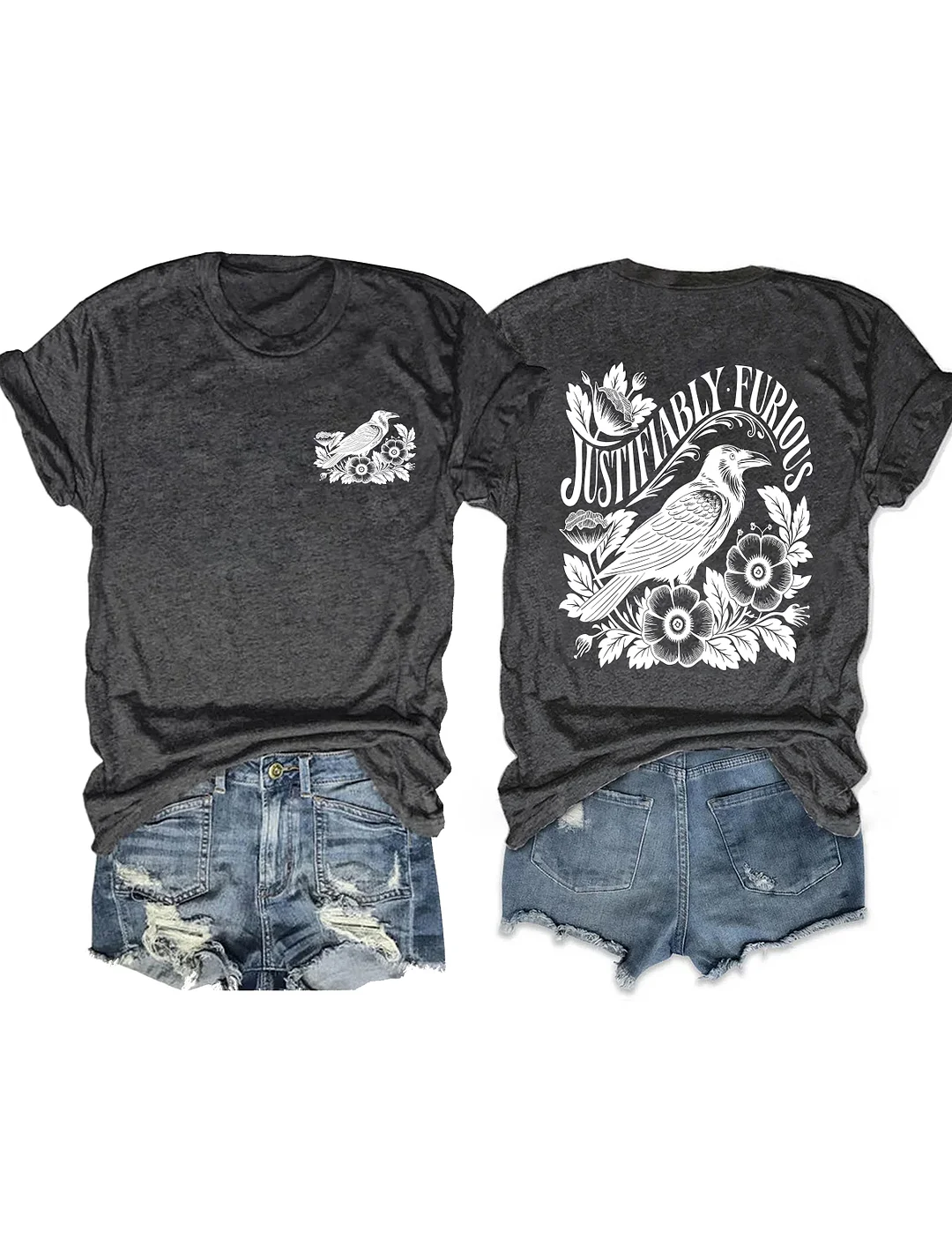 Justifiably Furious Raven T-shirt