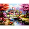 Paysage De Village-Perceuse Ronde Peinture Diamant-40*30CM
