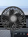 USB Powered Car Fan Vent Clip Car Cooling Fan 3 Speeds Quiet Brushless Motor 360 Rotatable for Sedan SUV RV Pickup Truck Van