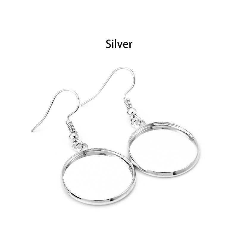 10 PCS/Package Iron Copper Solid Color Hook Earring Findings