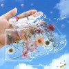 Dried flower bookmark handmade DIY material transparent specimen bottle spring homemade embossed plant flowers