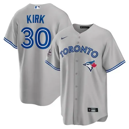 Youth Toronto Blue Jays #30 Alejandro Kirk  Gray 2025 MLB All-Star Game Road Replica Player Jersey