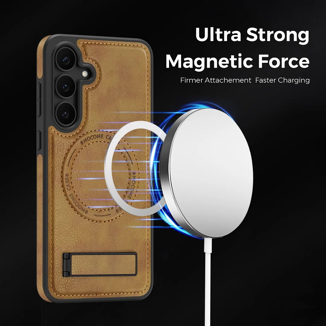 Samsung Galaxy Z Fold 6 Leather Case Magnetic Protective Case Holder Phone Case