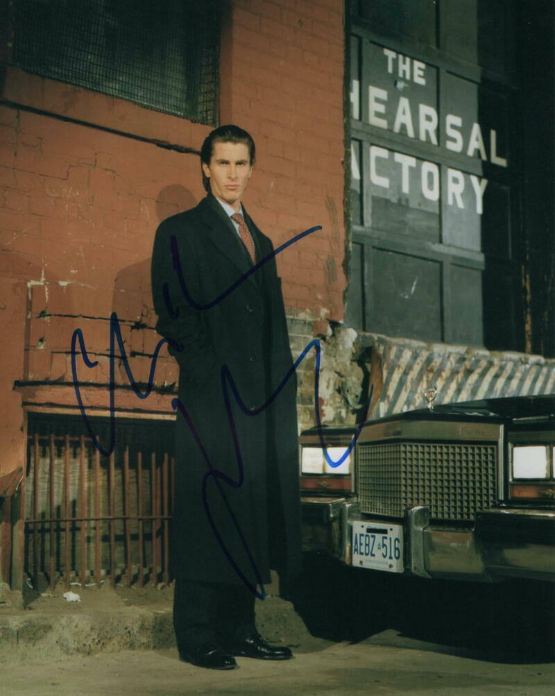 CHRISTIAN BALE SIGNED AUTOGRAPH 8X10 Photo Poster painting - CHRISTOPHER NOLAN 'S BATMAN, RARE!