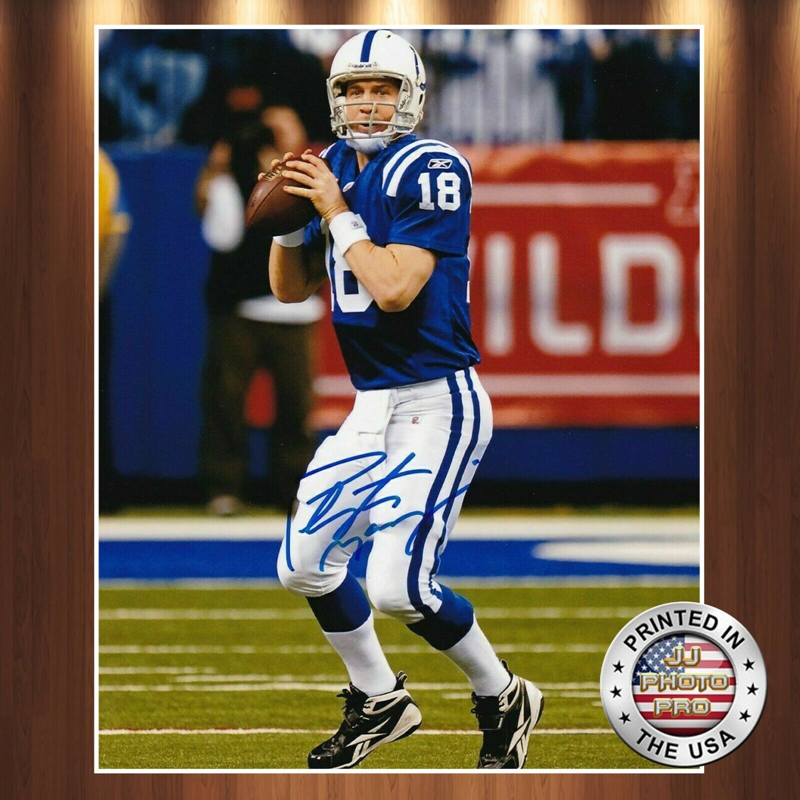 Peyton Manning Autographed Signed 8x10 Photo Poster painting (HOF Colts) REPRINT