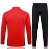 Joyfball 2024/2025 Manchester United Long Zipped Jacket Red Football Jersey 1:1 Thai Quality