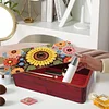Sonnenblume diy Diamant Kunst Holz Aufbewahrungsbox Diamond Painting Aufbewahrungsbox