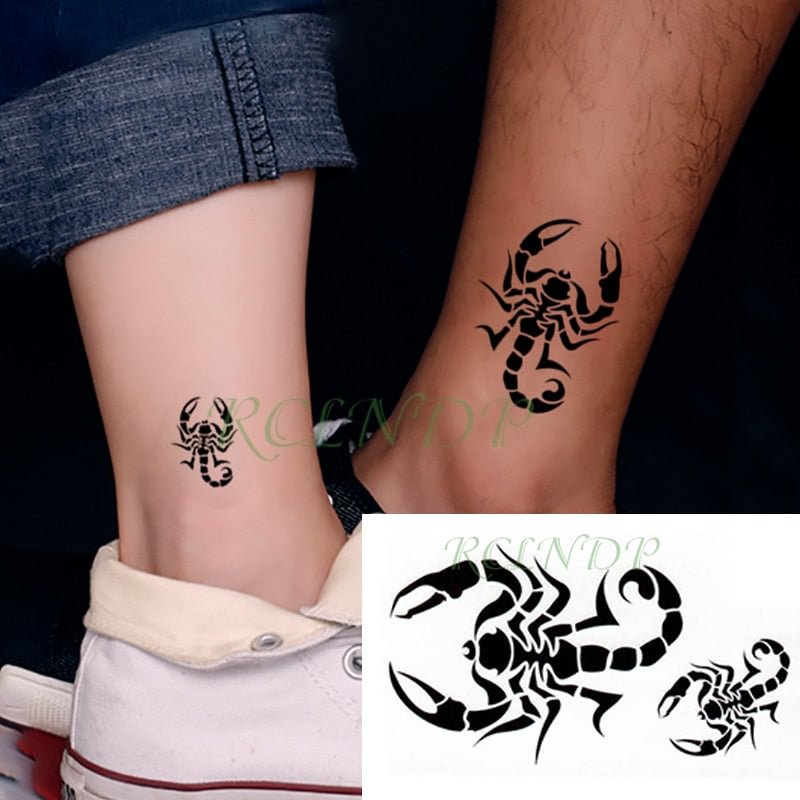 Waterproof Temporary Tattoo Sticker scorpion bird small Tatto Flash Tatoo Fake Tattoos Hand Leg Arm for Kids Men Women child