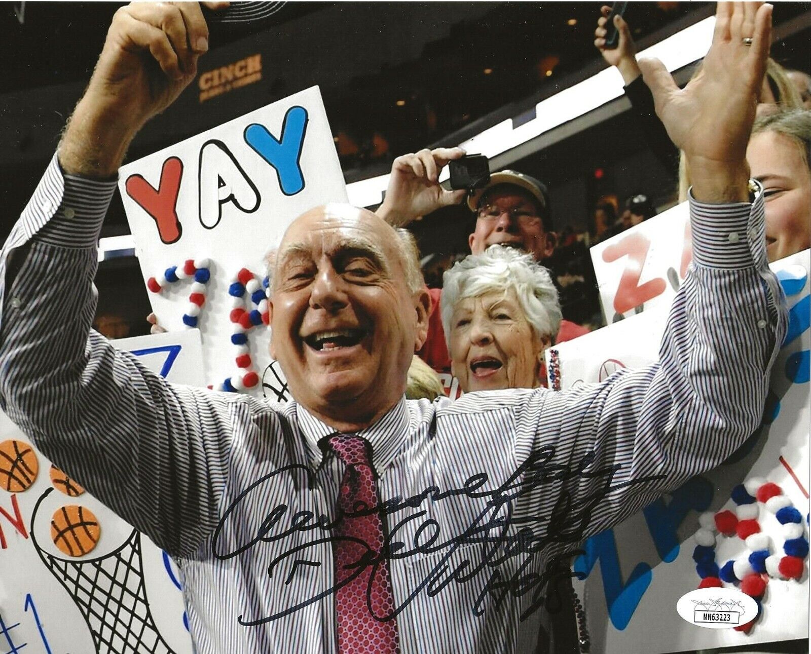 Dick Vitale signed Basketball 8x10 Photo Poster painting autographed Dickie V HOF 3 JSA