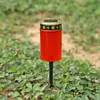 Solar Grave Lawn Light Energy Saving Flameless Electronic LED Candle Lamp