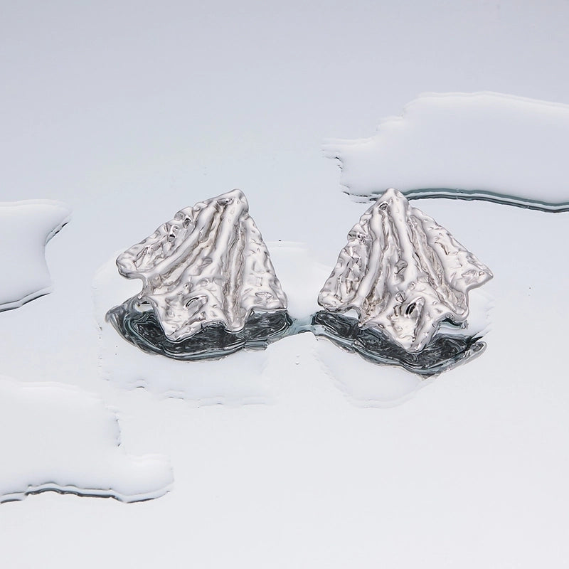 1 Pair Minimalist Geometric Plating Titanium Steel 18K Gold Plated Ear Studs