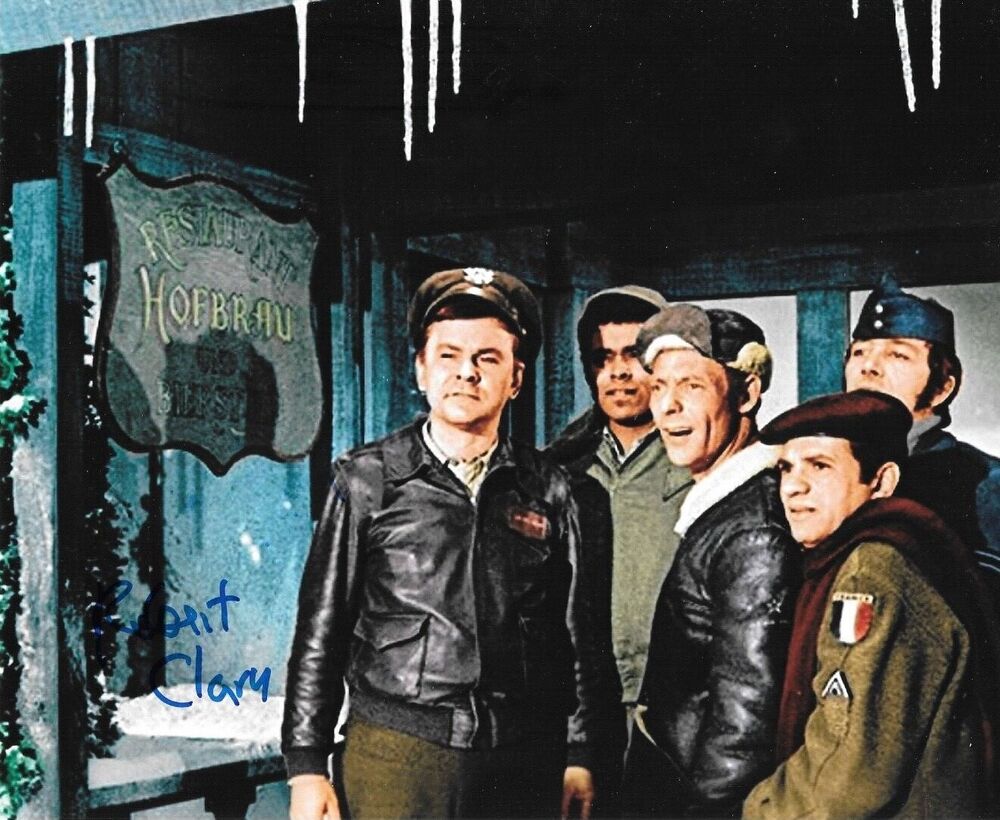 * ROBERT CLARY * signed 8x10 Photo Poster painting * HOGAN'S HEROES * * 3