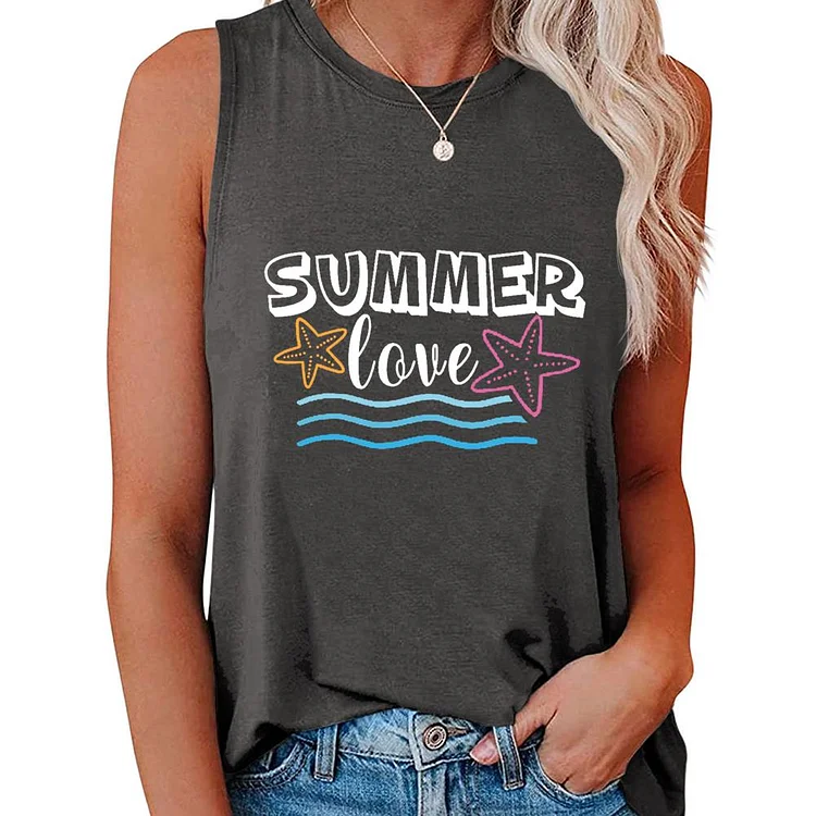 summer Women Summer O Neck Tank Top-02253