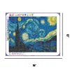 Van Gogh Starry Sky  | Full Round Diamond Painting Kits
