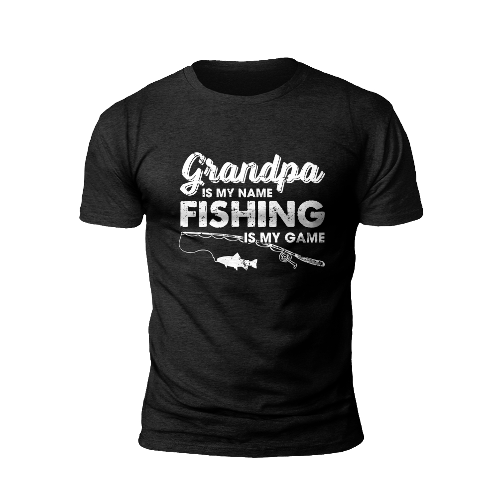 Fish Fisher Fisherman Funny Kids Daddy Bass Fishing Father T-shirt